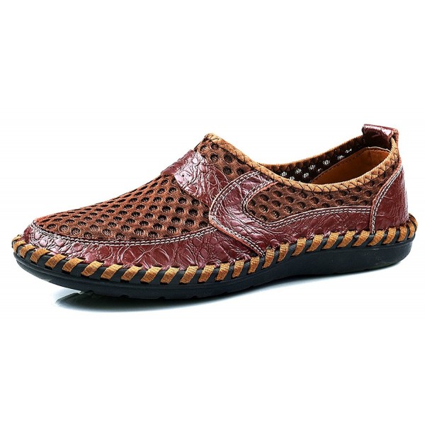 Men's Slip-on Water Shoes Casual Outdoor Mesh Walking Shoes - Brown ...