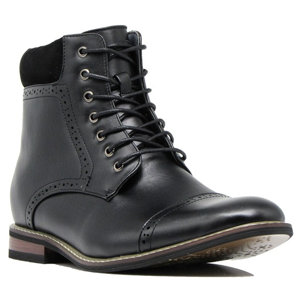 OTW4N Men's Chukka Ankle Dress Boots Captoe For Winter Lace Up Oxfords ...