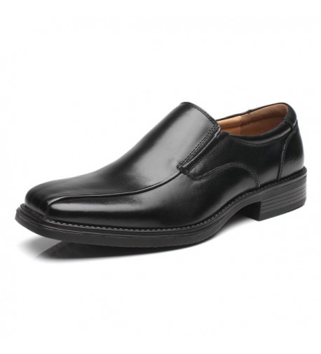 Mens Slip On Loafer Leather Oxford Bicycle Toe Formal Business Casual ...