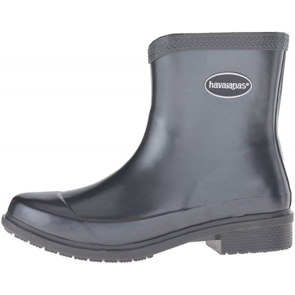 Women's Galochas Low Metallic Rainboot Rain Boot - Dark Grey/Metallic ...