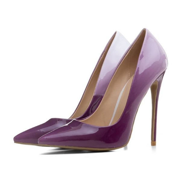 lilac pointed heels
